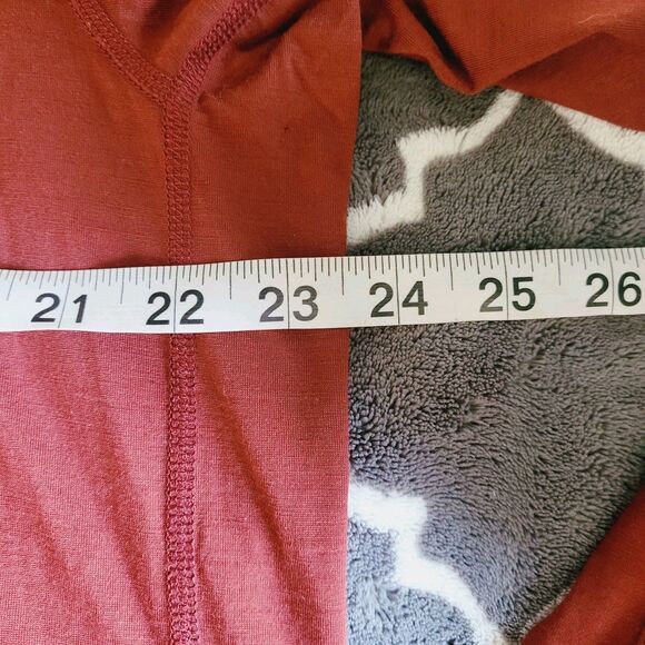 Qor Shirt Mens Large Red Merino Wool Button Up Long Sleeve Performance Outdoor - Picture 8 of 9